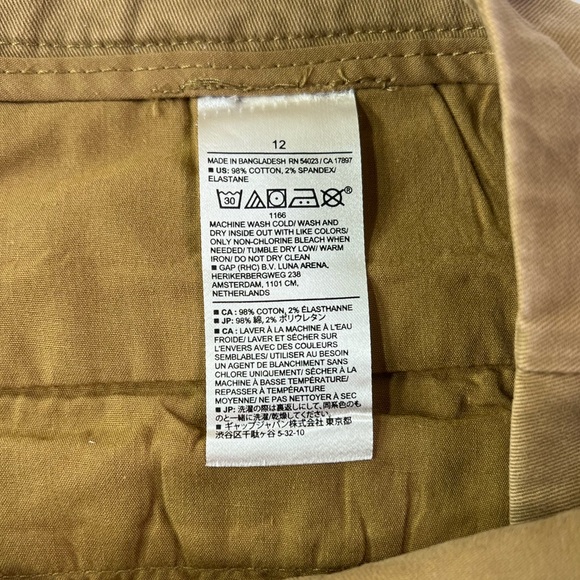 Banana Republic Authentic Chino Flat Front Short - whiskey, size 12 - Picture 4 of 12